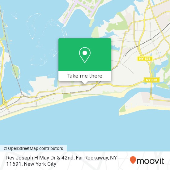 Mapa de Rev Joseph H May Dr & 42nd, Far Rockaway, NY 11691