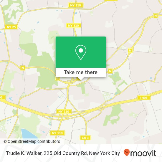 Trudie K. Walker, 225 Old Country Rd map