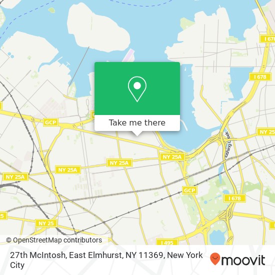 Mapa de 27th McIntosh, East Elmhurst, NY 11369