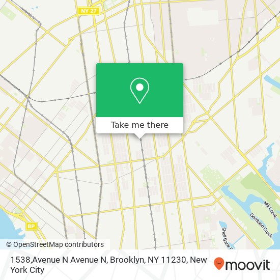 1538,Avenue N Avenue N, Brooklyn, NY 11230 map
