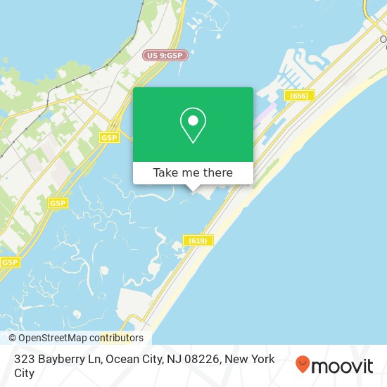 323 Bayberry Ln, Ocean City, NJ 08226 map
