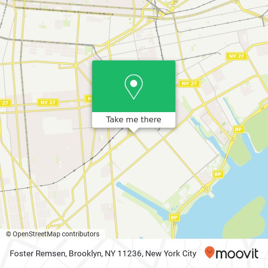 Mapa de Foster Remsen, Brooklyn, NY 11236