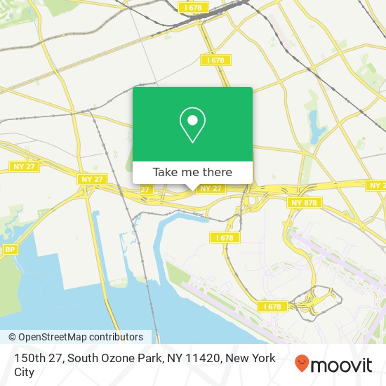 Mapa de 150th 27, South Ozone Park, NY 11420
