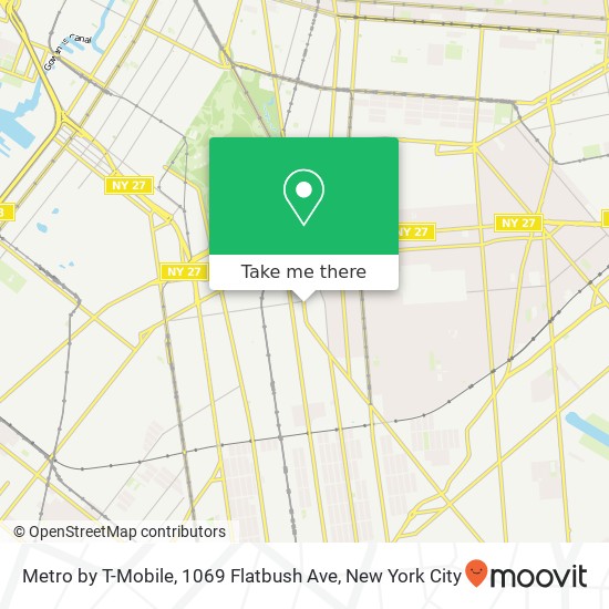 Mapa de Metro by T-Mobile, 1069 Flatbush Ave