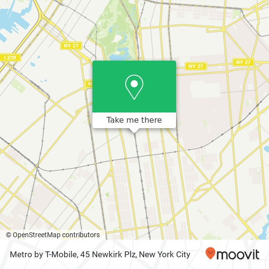 Metro by T-Mobile, 45 Newkirk Plz map