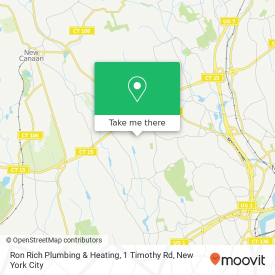 Mapa de Ron Rich Plumbing & Heating, 1 Timothy Rd