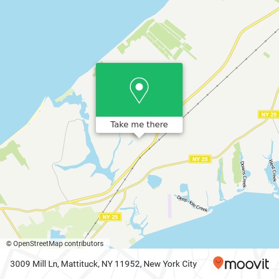 Mapa de 3009 Mill Ln, Mattituck, NY 11952