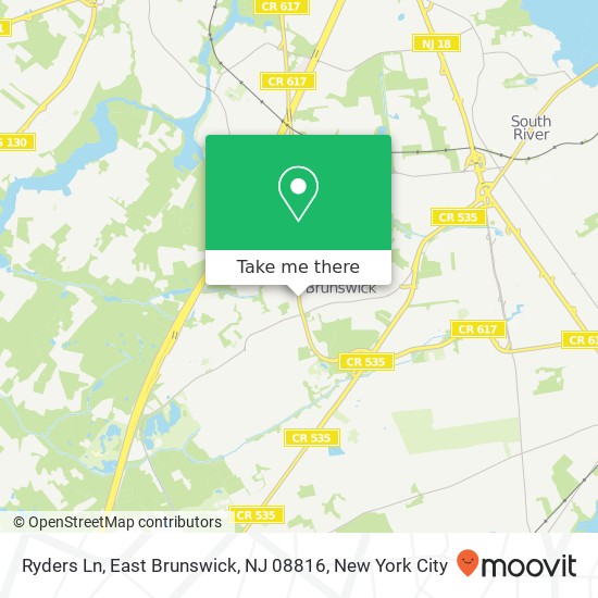 Ryders Ln, East Brunswick, NJ 08816 map