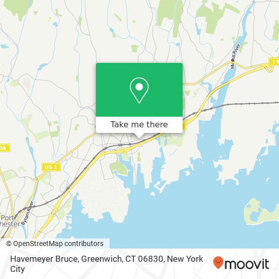 Mapa de Havemeyer Bruce, Greenwich, CT 06830