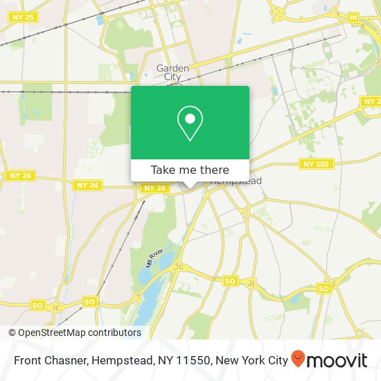 Mapa de Front Chasner, Hempstead, NY 11550