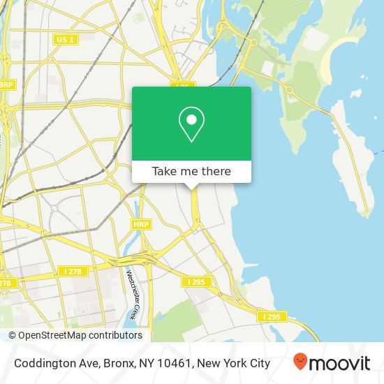 Coddington Ave, Bronx, NY 10461 map