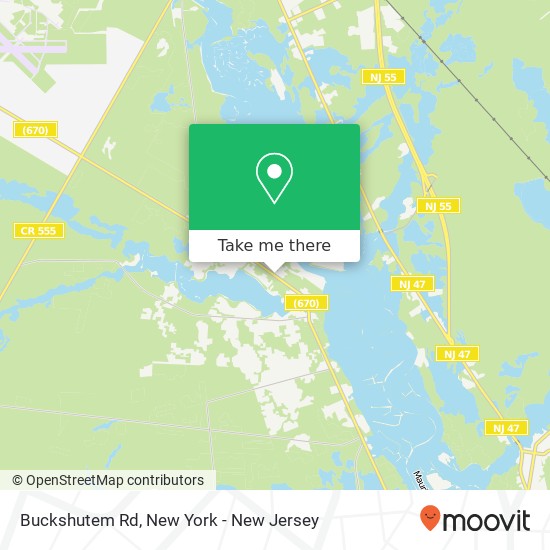 Mapa de Buckshutem Rd, Millville, NJ 08332