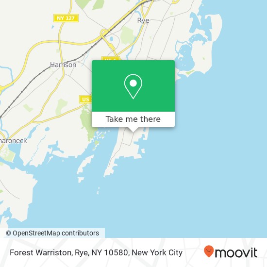 Mapa de Forest Warriston, Rye, NY 10580