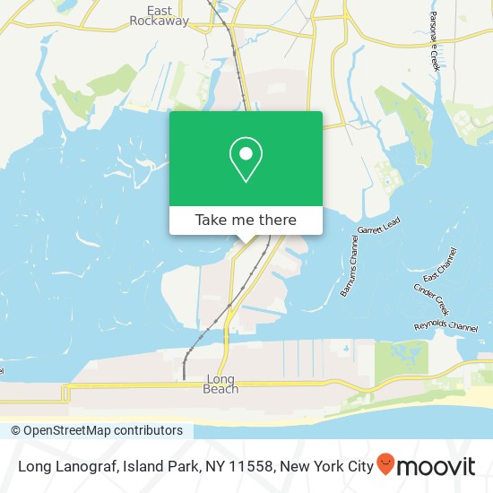 Mapa de Long Lanograf, Island Park, NY 11558