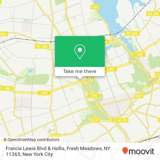 Francis Lewis Blvd & Hollis, Fresh Meadows, NY 11365 map