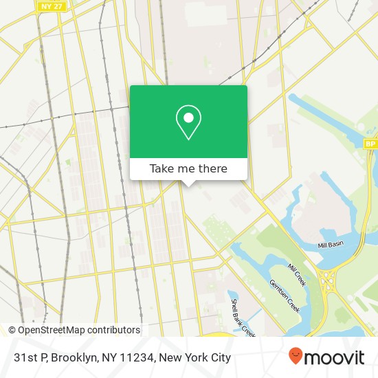 31st P, Brooklyn, NY 11234 map