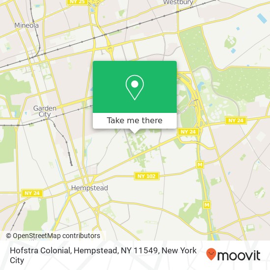 Hofstra Colonial, Hempstead, NY 11549 map