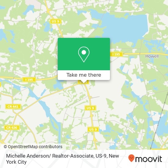 Mapa de Michelle Anderson/ Realtor-Associate, US-9