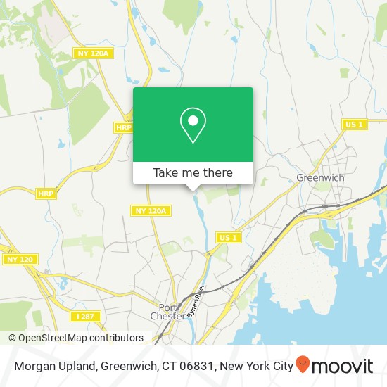 Mapa de Morgan Upland, Greenwich, CT 06831