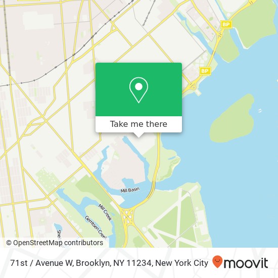 Mapa de 71st / Avenue W, Brooklyn, NY 11234