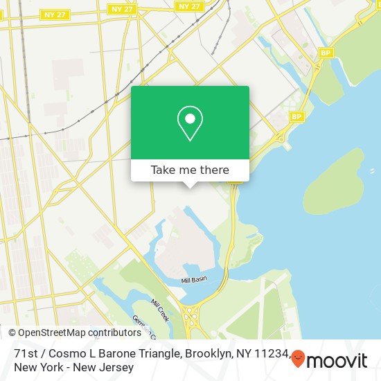 71st / Cosmo L Barone Triangle, Brooklyn, NY 11234 map