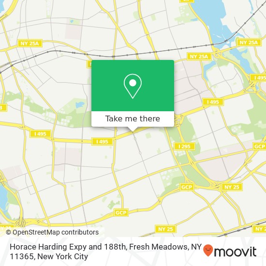 Mapa de Horace Harding Expy and 188th, Fresh Meadows, NY 11365