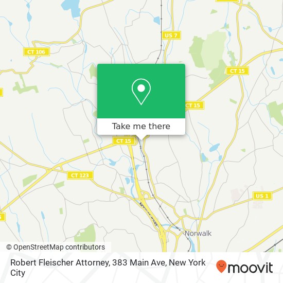 Mapa de Robert Fleischer Attorney, 383 Main Ave