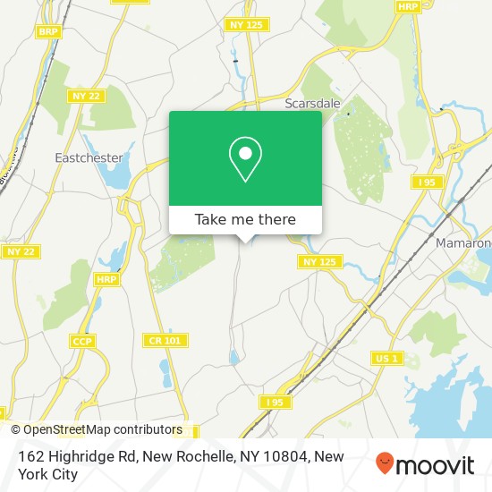 162 Highridge Rd, New Rochelle, NY 10804 map