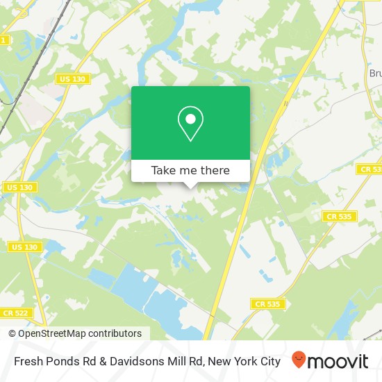 Mapa de Fresh Ponds Rd & Davidsons Mill Rd, North Brunswick, NJ 08902