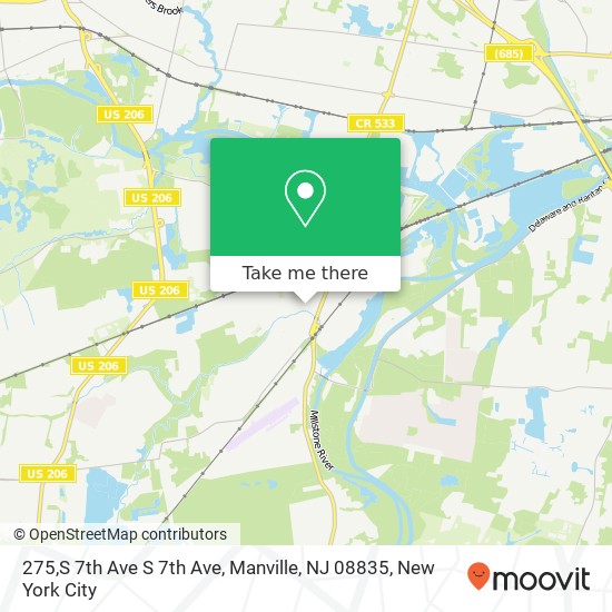 275,S 7th Ave S 7th Ave, Manville, NJ 08835 map