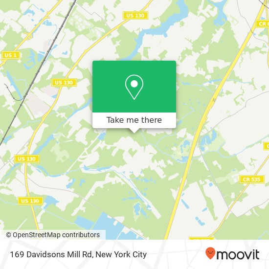 Mapa de 169 Davidsons Mill Rd, North Brunswick, NJ 08902