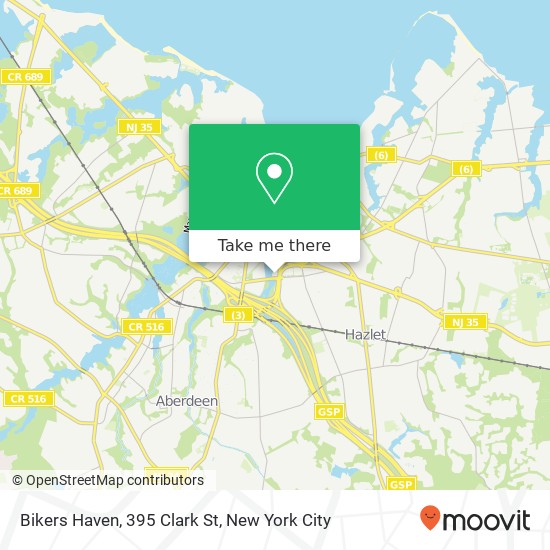 Mapa de Bikers Haven, 395 Clark St