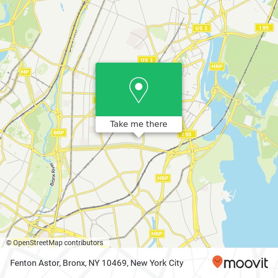 Mapa de Fenton Astor, Bronx, NY 10469
