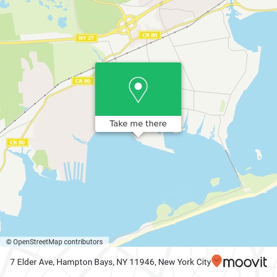 7 Elder Ave, Hampton Bays, NY 11946 map