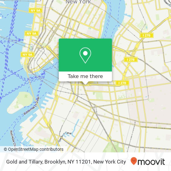 Gold and Tillary, Brooklyn, NY 11201 map