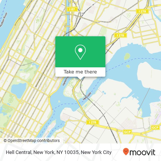 Hell Central, New York, NY 10035 map