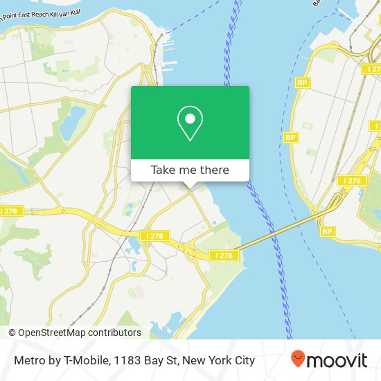 Metro by T-Mobile, 1183 Bay St map