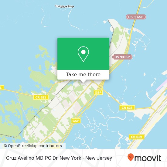 Mapa de Cruz Avelino MD PC Dr, 60 Tuckahoe Rd
