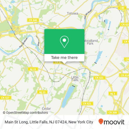 Mapa de Main St Long, Little Falls, NJ 07424