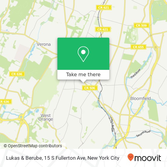 Mapa de Lukas & Berube, 15 S Fullerton Ave