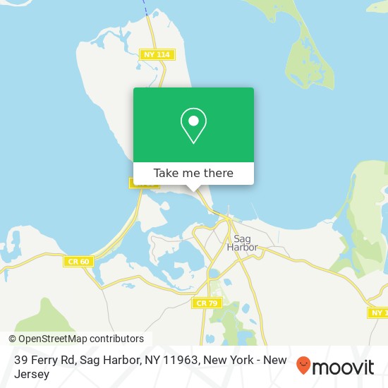 39 Ferry Rd, Sag Harbor, NY 11963 map