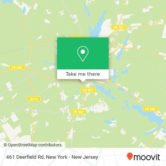 Mapa de 461 Deerfield Rd, Elmer, NJ 08318