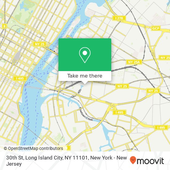 30th St, Long Island City, NY 11101 map