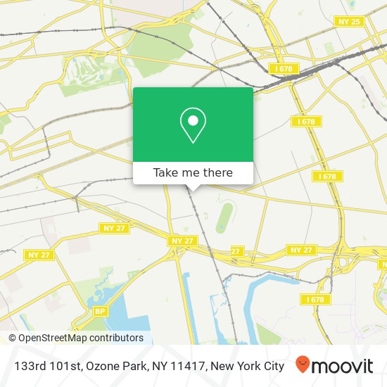 Mapa de 133rd 101st, Ozone Park, NY 11417