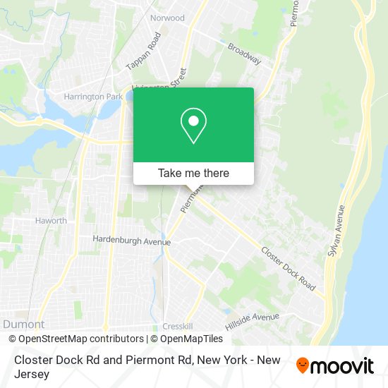 Mapa de Closter Dock Rd and Piermont Rd