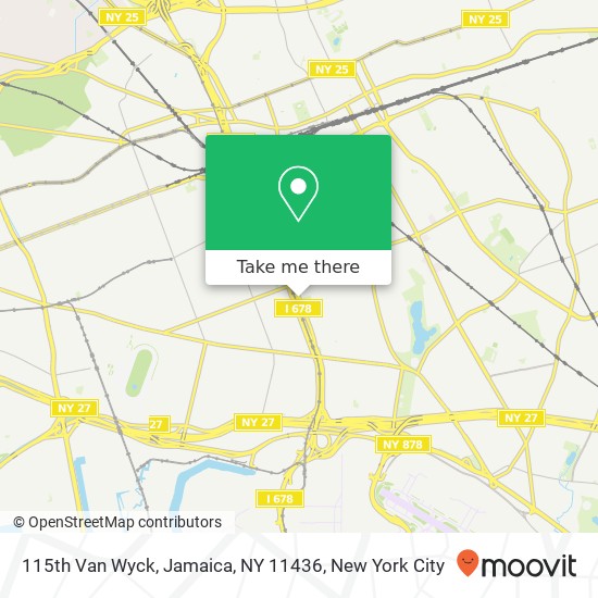 115th Van Wyck, Jamaica, NY 11436 map