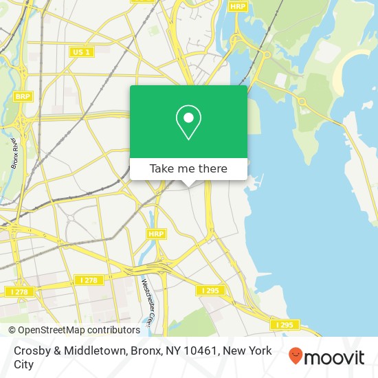 Mapa de Crosby & Middletown, Bronx, NY 10461