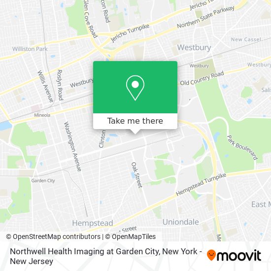 Mapa de Northwell Health Imaging at Garden City