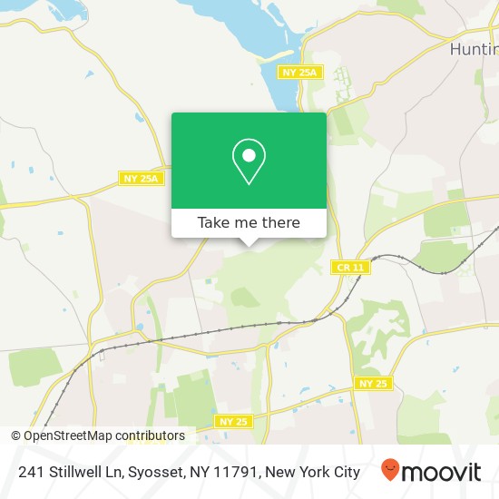 Mapa de 241 Stillwell Ln, Syosset, NY 11791