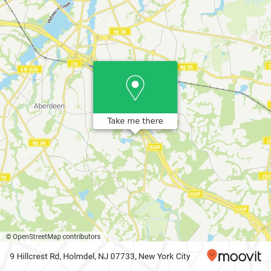 9 Hillcrest Rd, Holmdel, NJ 07733 map